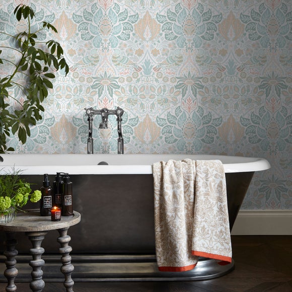 View William Morris At Home Dove Rose Haze Wallpaper View William Morris At Home Dove Rose Haze Wallpaper
