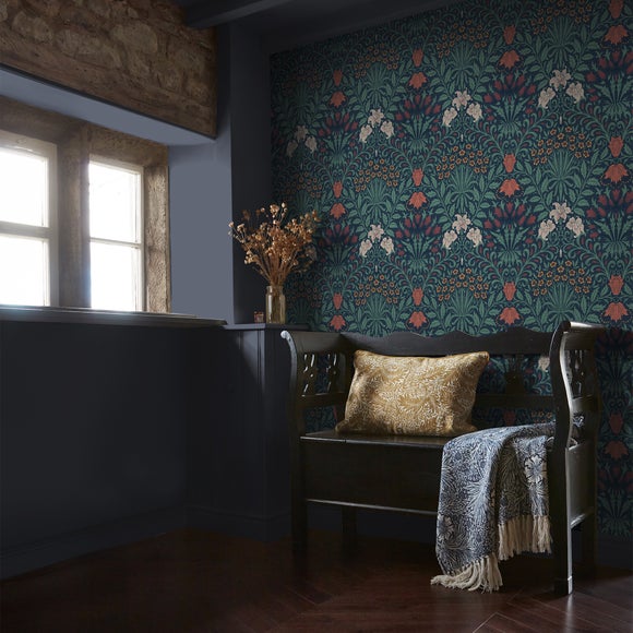 View William Morris At Home Garden Moonlight Wallpaper View William Morris At Home Garden Moonlight Wallpaper