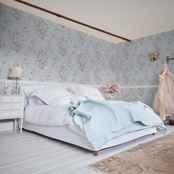 Shabby Chic by Rachel Ashwell Bird Chinoiserie Wallpaper