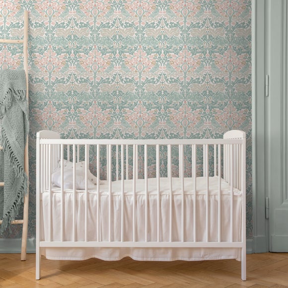View William Morris At Home Rabbit Lullaby Blues Wallpaper View William Morris At Home Rabbit Lullaby Blues Wallpaper