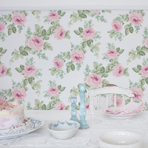 Shabby Chic by Rachel Ashwell® Royal Boutuet Wallpaper