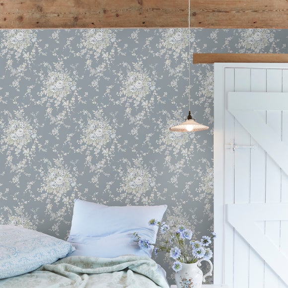 Shabby Chic by Rachel Ashwell Garden Floral Tonal Wallpaper