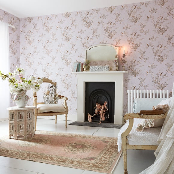 Shabby Chic by Rachel Ashwell Bird Chinoiserie Wallpaper