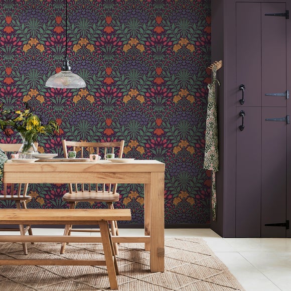 View William Morris At Home Garden Dewberry Wallpaper View William Morris At Home Garden Dewberry Wallpaper