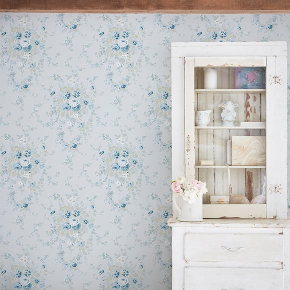 Shabby Chic by Rachel Ashwell Garden Floral Tonal Wallpaper