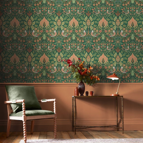William Morris At Home Dove Rose Woodland Wallpaper