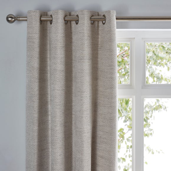 Churchgate Swithland Herringbone Eyelet Curtains (Blackout Available)
