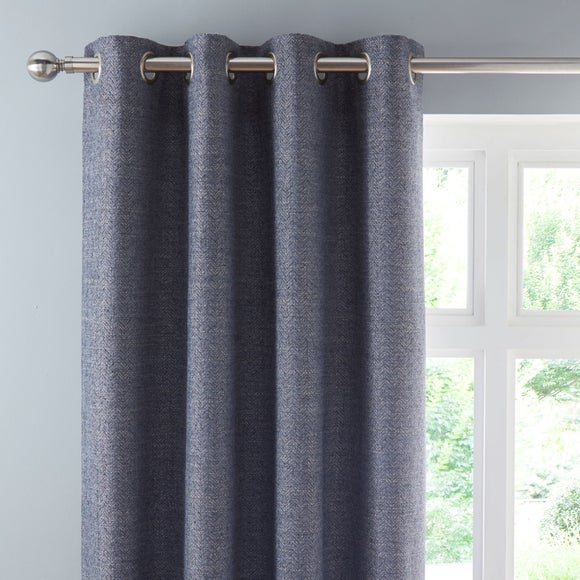 Churchgate Swithland Herringbone Eyelet Curtains (Blackout Available)