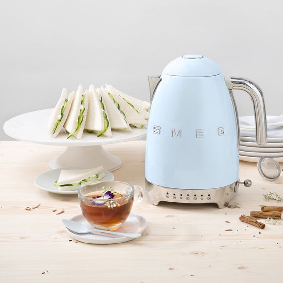 Click to view product details and reviews for Smeg Retro Temperature Controlled Electric Kettle.