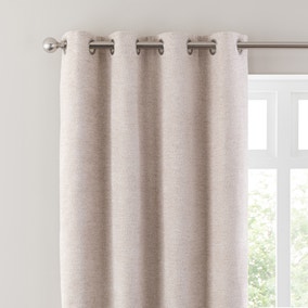 Boucle Chenille Eyelet Curtains