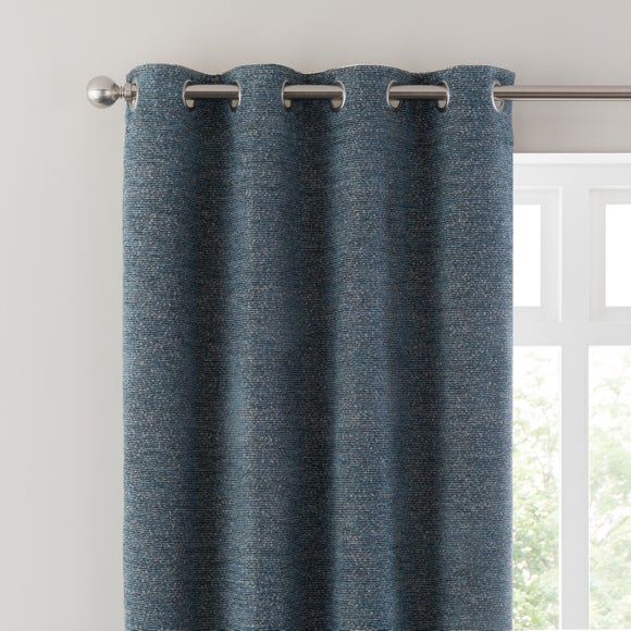 Boucle Chenille Eyelet Curtains