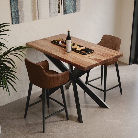 Indus Valley Logan 2 Seater Bar Table With 2 Logan Bar Stools