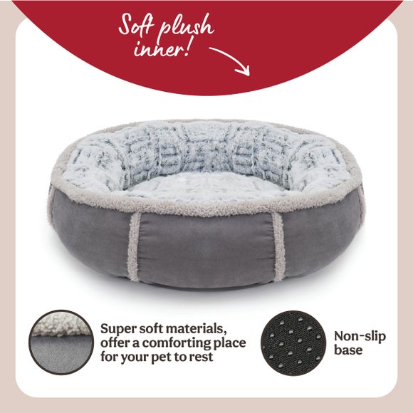 Photo 3 of Rosewood Plush Donut Pet Bed
