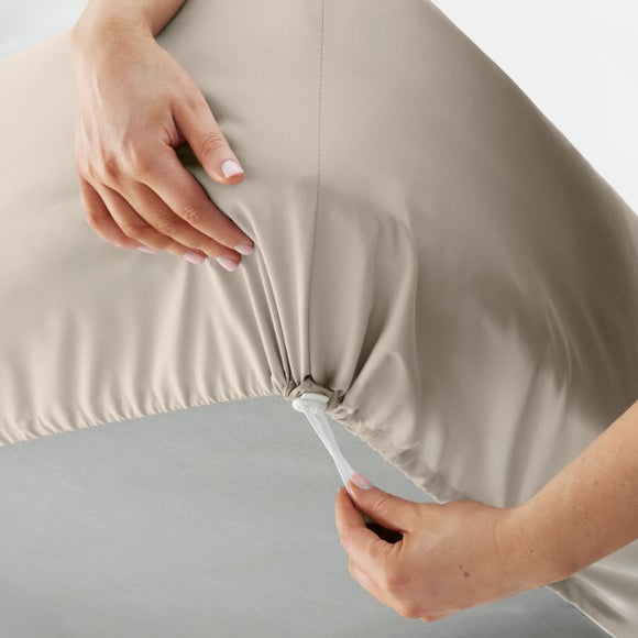 Pure Cotton 'Pull Me Tight' Toggled Fitted Sheet