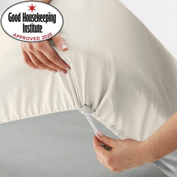 Pure Cotton 'Pull Me Tight' Toggled Fitted Sheet