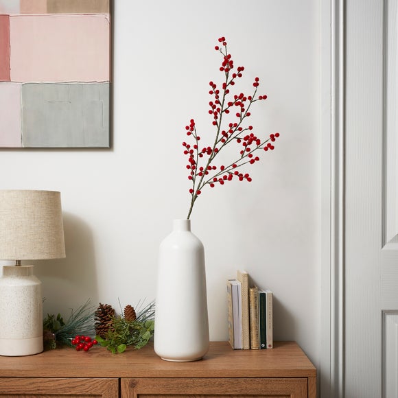 Red Mimosa Stem, 80cm