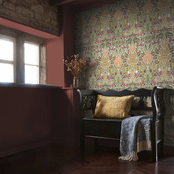 View William Morris At Home Dove Rose Olive Wallpaper View William Morris At Home Dove Rose Olive Wallpaper