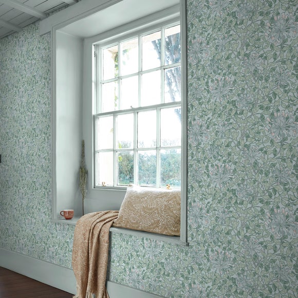 View William Morris At Home Honeysuckle Breeze Wallpaper View William Morris At Home Honeysuckle Breeze Wallpaper