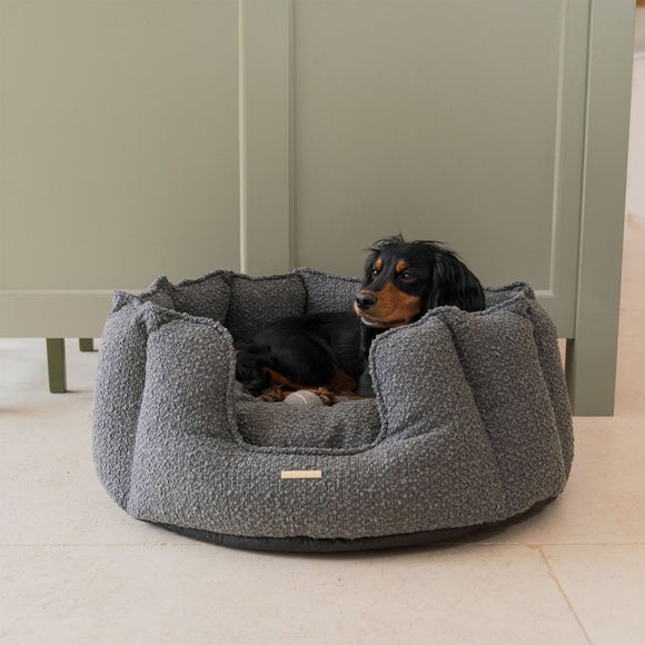 Lords and Labradors Boucle High Wall Dog Bed