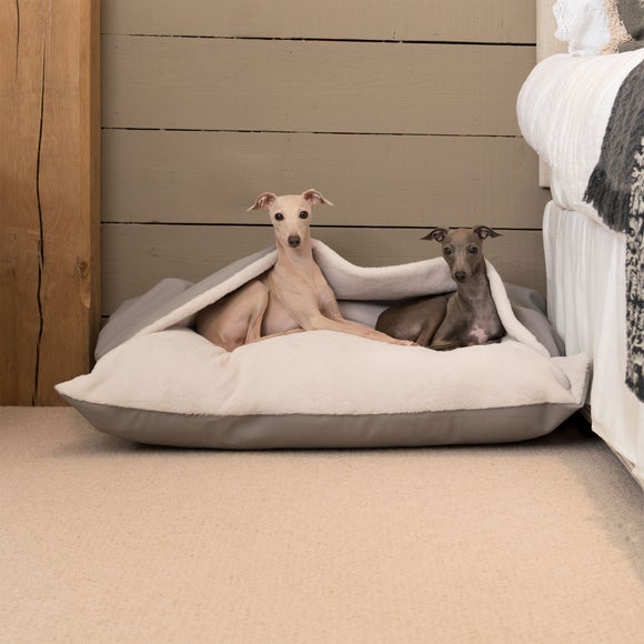 Lords and Labradors Rhino Leather Sleepy Burrow Dog Bed