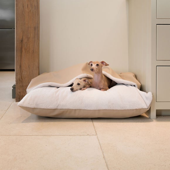 Lords and Labradors Rhino Leather Sleepy Burrow Dog Bed