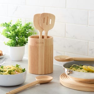 Sur La Table Set Of 4 Utensils With Holder