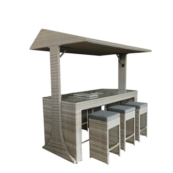 Saloon 6 Seater Outdoor Bar Set