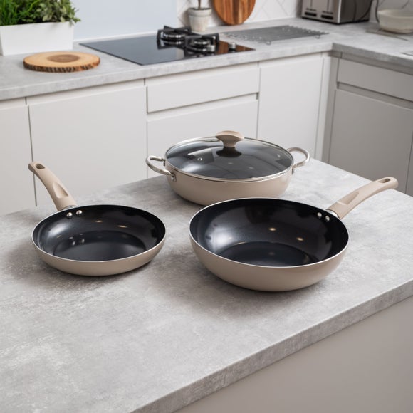 Click to view product details and reviews for Expressions 3 Piece Shallow Pan Set.