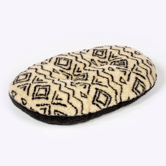 Danish Design Fleece Geometric Quilted Dog Mattress