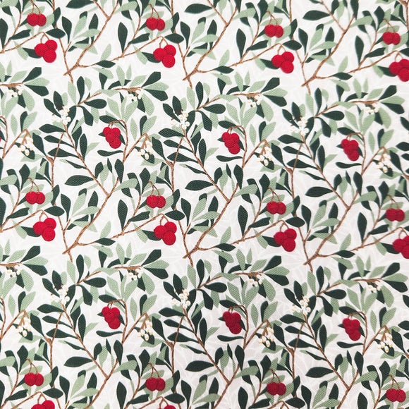 William Morris Winter Berry Arbutus 2m Fabric