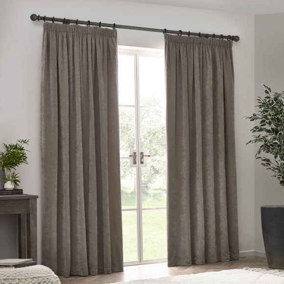 Photos - Curtains & Drapes Riviera Yard Heavy Chenille Pencil Pleat Curtains 