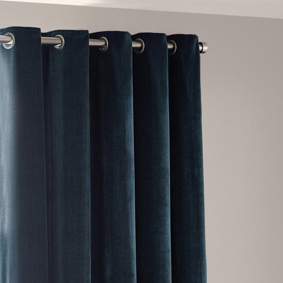 Yard Heavy Chenille Eyelet Curtains