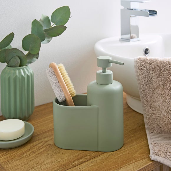 Click to view product details and reviews for Matte Sage Duo Soap Dispenser Storage.