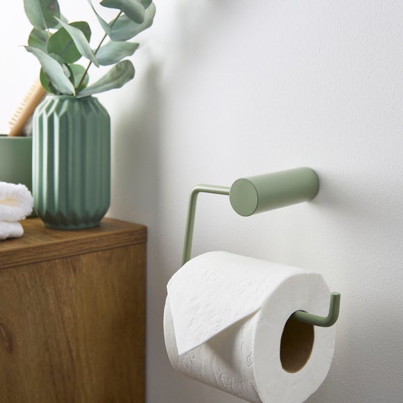 Click to view product details and reviews for Matte Sage Toilet Roll Holder.