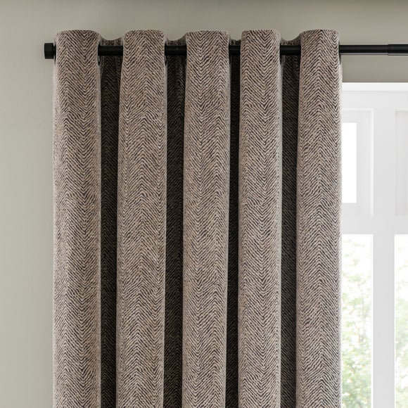 Tabitha Chenille Eyelet Curtains
