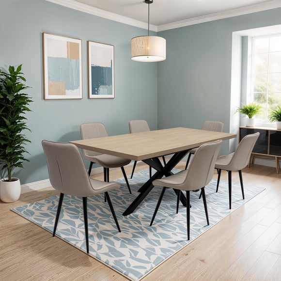 Click to view product details and reviews for Dalton 4 6 Seater Large Extendable Dining Table Brown.