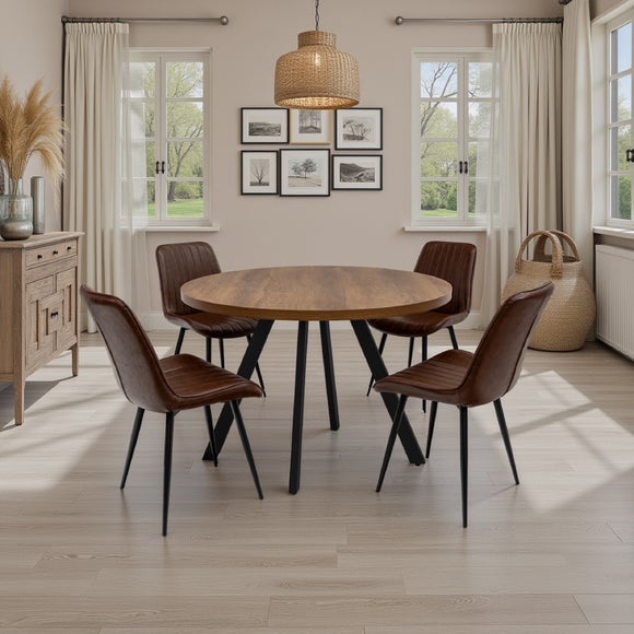 View Panama Round 4 Seater Small Dining Table View Panama Round 4 Seater Small Dining Table