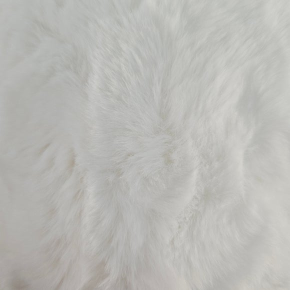 White Faux Fur 1m Fabric