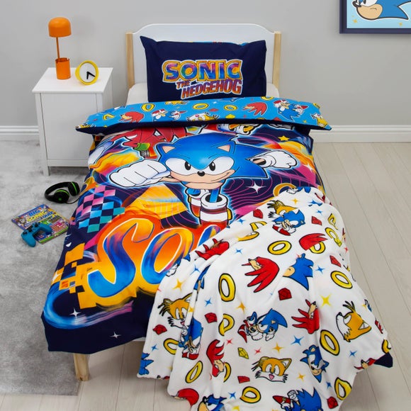 Sonic Liquid Polycotton Single Duvet Cover Pillowcase Set