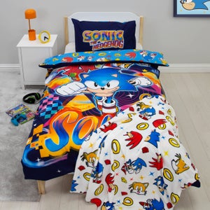 Sonic Liquid Polycotton Single Duvet Cover & Pillowcase Set