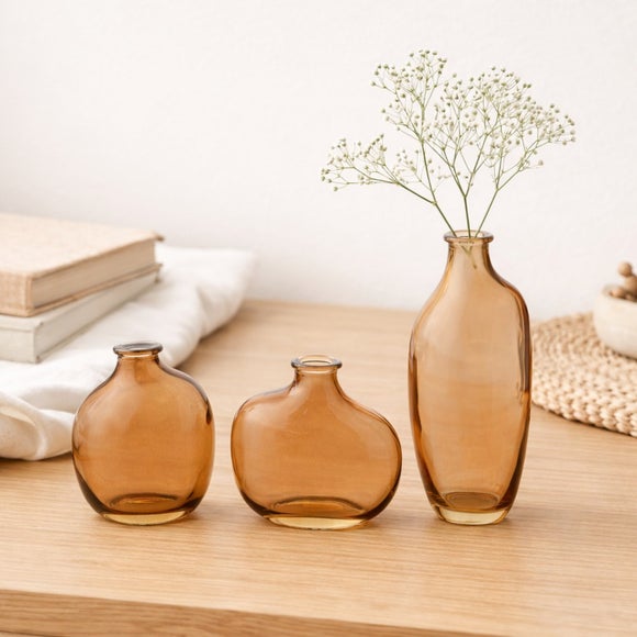 Click to view product details and reviews for Hestia Set Of 3 Glass Assorted Miniature Vases. Click to view product details and reviews for Hestia Set Of 3 Glass Assorted Miniature Vases.