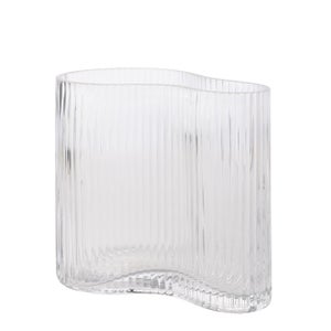 Hestia Ribbed Glass Vase