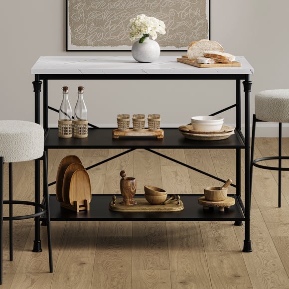 Click to view product details and reviews for Lpd Fairmont Marble Effect Kitchen Island.