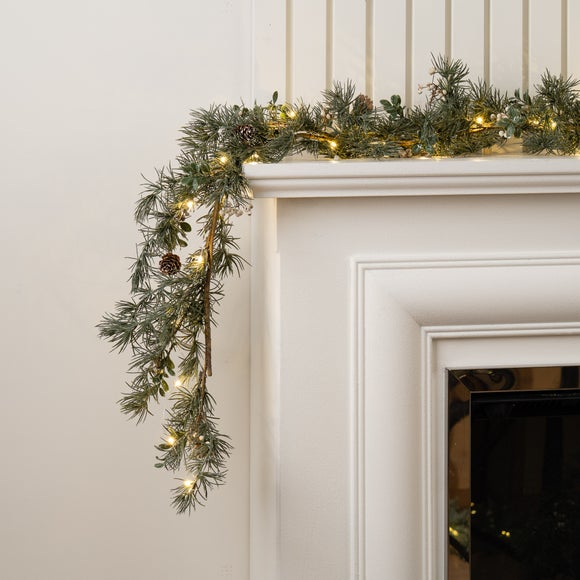 150cm Artificial Natural Feel Light Up Garland
