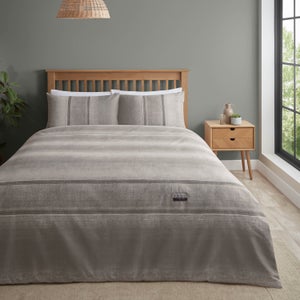 Catherine Lansfield Denim Grey Duvet Cover And Pillowcase Set