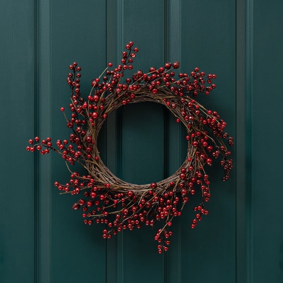 Click to view product details and reviews for Artificial Red Berry Wreath. Click to view product details and reviews for Artificial Red Berry Wreath.