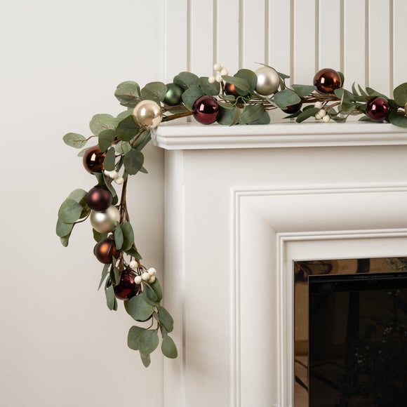 Click to view product details and reviews for 6ft Artificial Garland With Baubles White Berries. Click to view product details and reviews for 6ft Artificial Garland With Baubles White Berries.