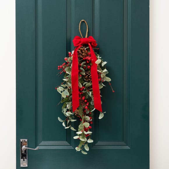 Click to view product details and reviews for Artificial Red Berry Eucalyptus Swag. Click to view product details and reviews for Artificial Red Berry Eucalyptus Swag.