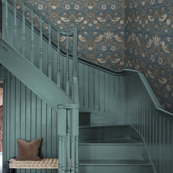 Click to view product details and reviews for William Morris At Home Strawberry Thief Washed Blue Wallpaper. Click to view product details and reviews for William Morris At Home Strawberry Thief Washed Blue Wallpaper.