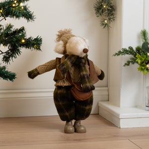 Brown Standing Mouse Ornament